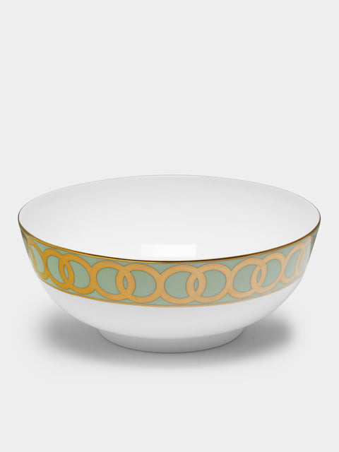 Royal Crown Derby - Riviera Dream Hand-Painted Bone China Salad Bowl -  - ABASK - 