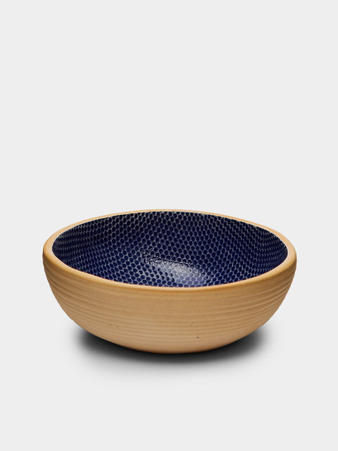 Terrafirma Ceramics - Hand-Printed Ceramic Soup Bowls (Set of 4) -  - ABASK - 