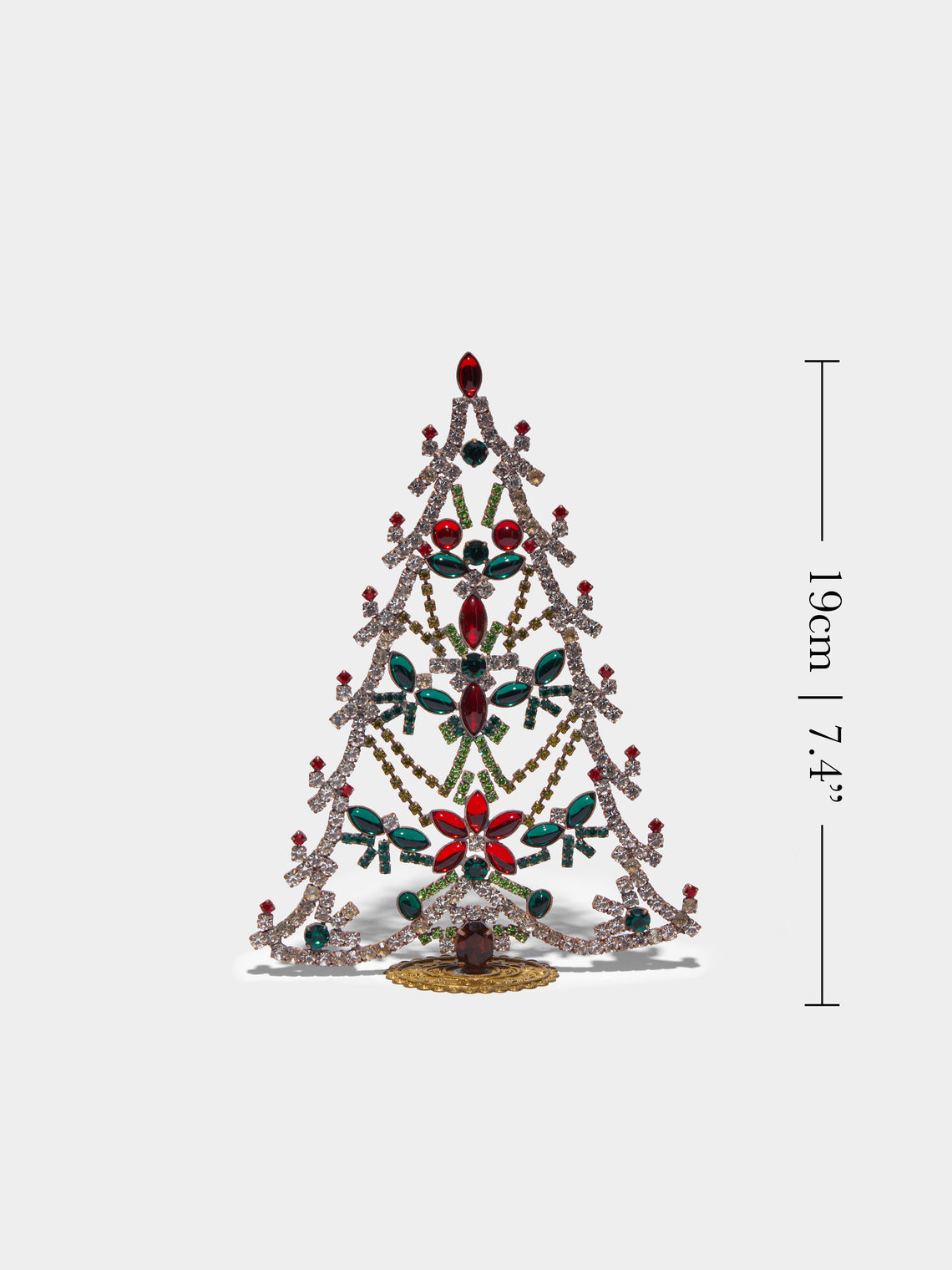 Antique and Vintage - 1930s Czech Jewelled Small Christmas Tree -  - ABASK