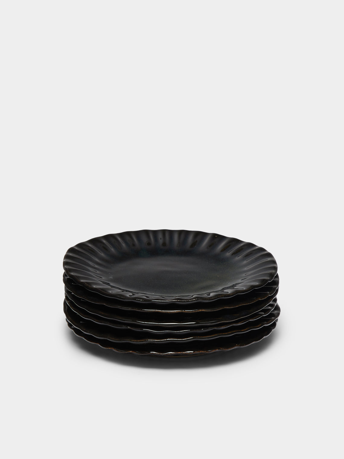 Mervyn Gers Ceramics - 'Paper' Hand-Glazed Ceramic Side Plates (Set of 6) -  - ABASK