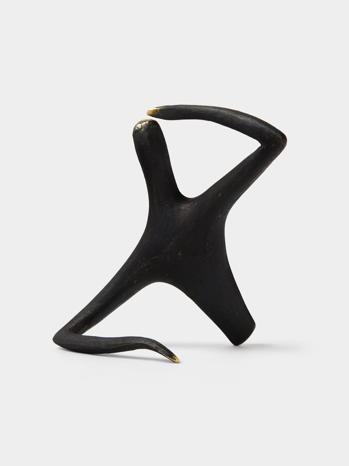 Carl Auböck - Optimist Pessimist Brass Sculpture - Black - ABASK - 