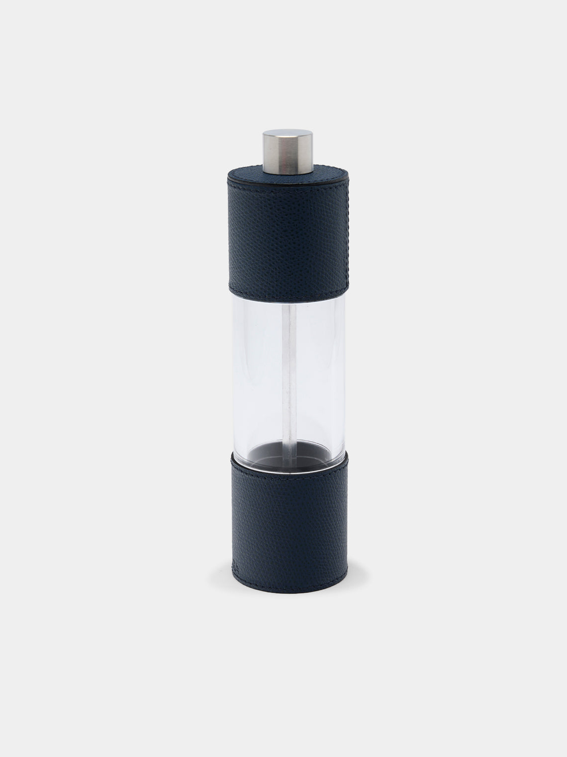 Giobagnara - Otello Leather Salt and Pepper Mills (Set of 2) - Navy - ABASK