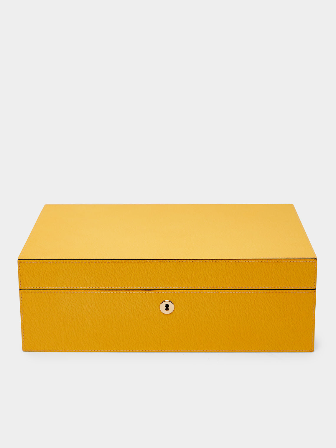 Giobagnara - Santiago Leather Large Humidor Case (80 Cigars) - Yellow - ABASK
