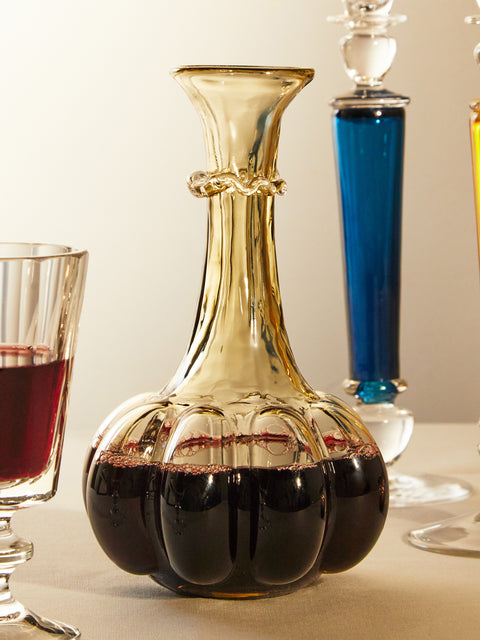 Theresienthal - Pumpkin Hand-Blown Crystal Decanter -  - ABASK