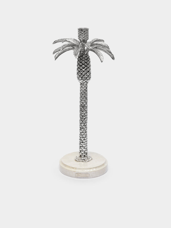 Objet Luxe - Silver-Plated and Shell Candlestick -  - ABASK - 