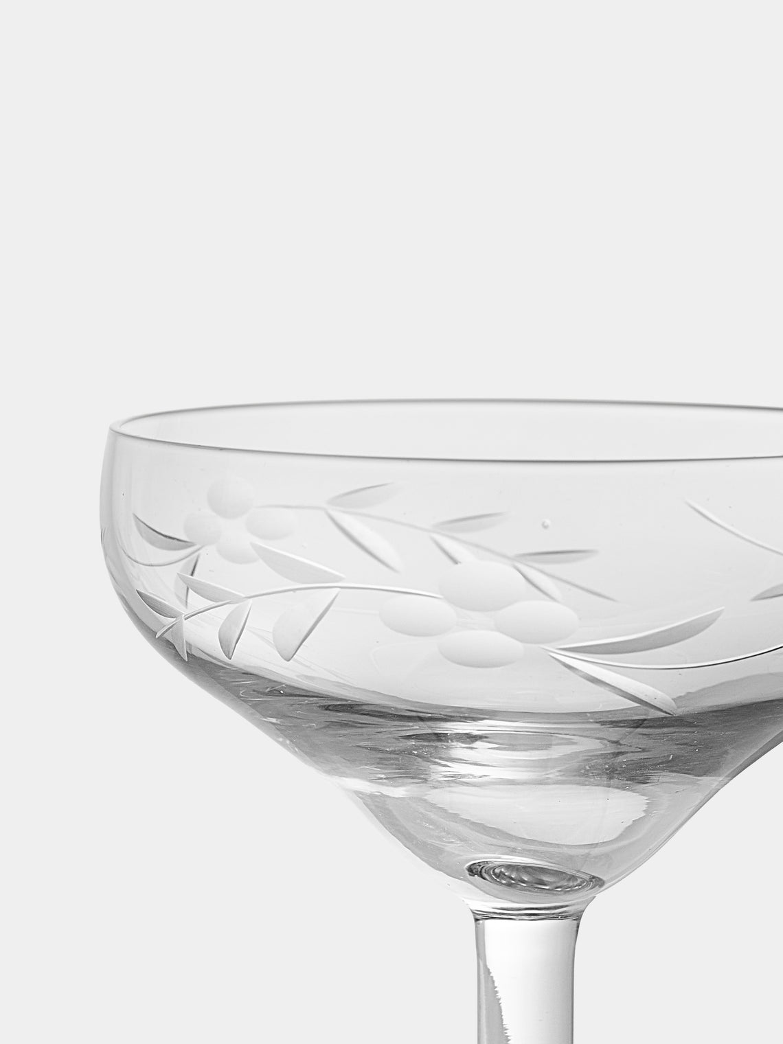 Antique and Vintage - 1940s Crystal Champagne Coupes (Set of 12) - Clear - ABASK