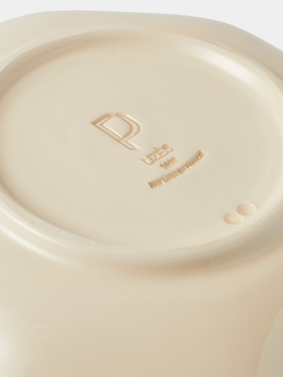 Maison Pichon Uzès - Louis XVI Hand-Glazed Ceramic Salad Bowl - White - ABASK