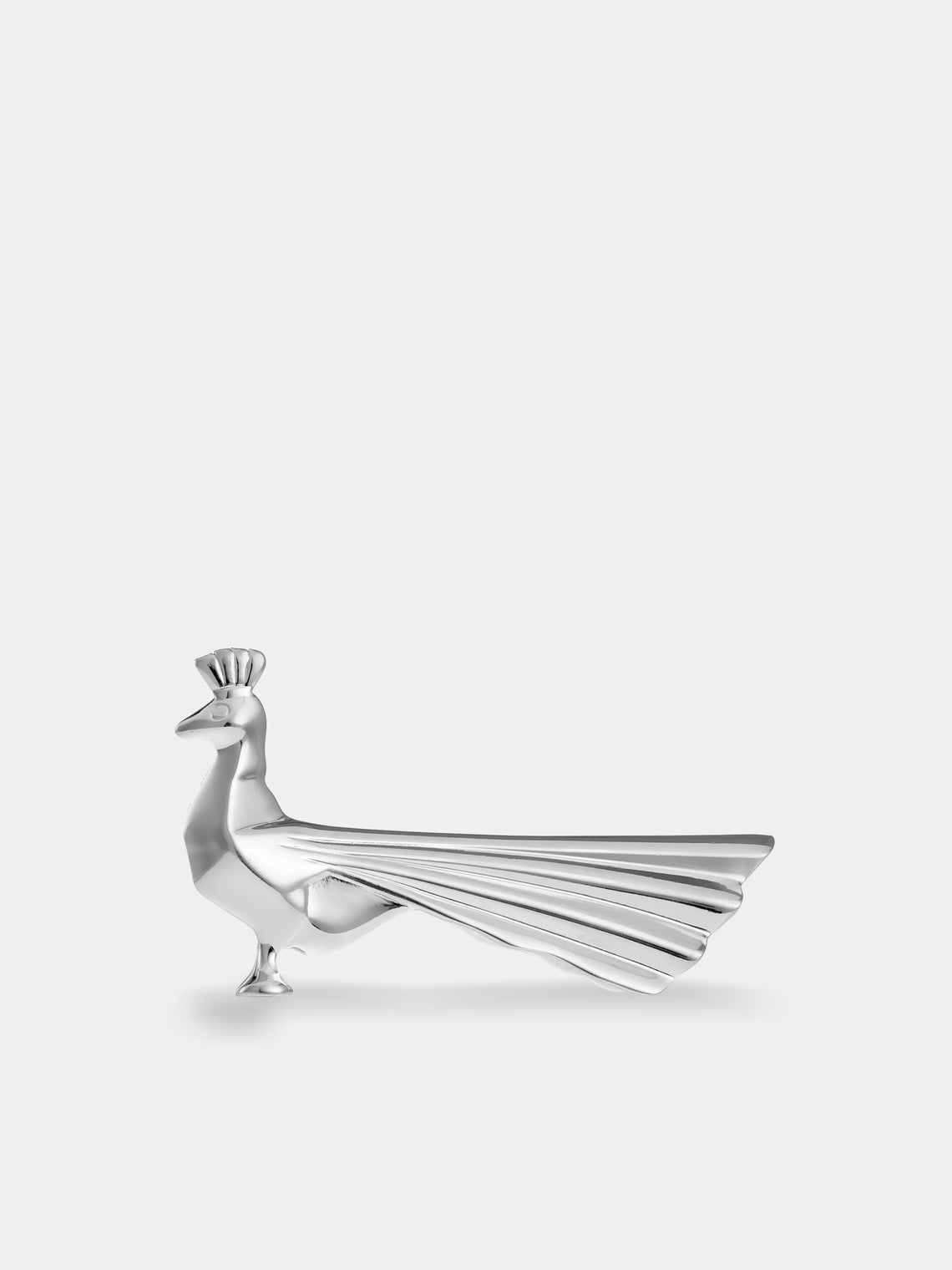 Christofle - Gallia Silver-Plated Peacock and Dove Knife Rests (Set of 2) - Silver - ABASK