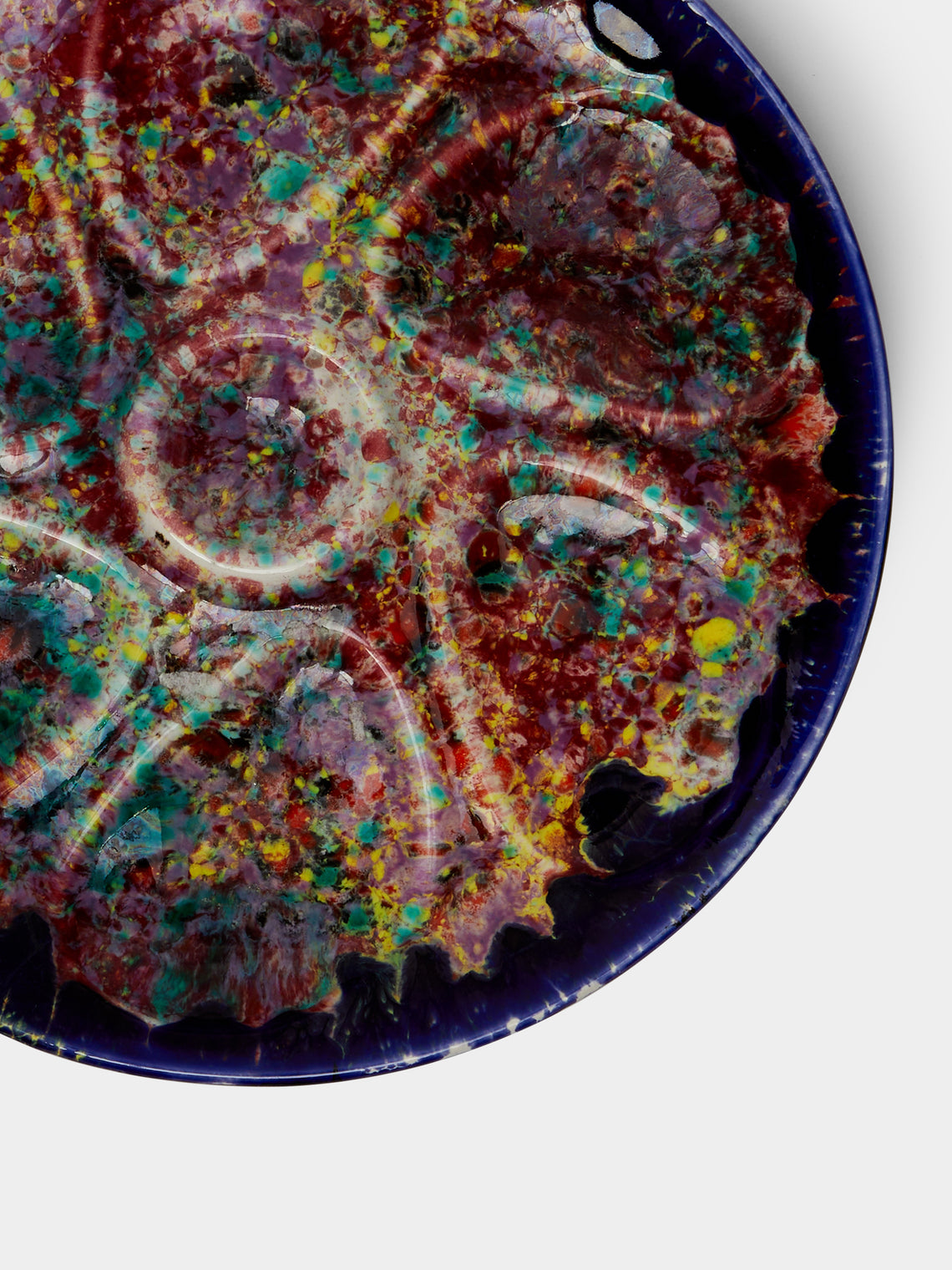 Antique and Vintage - 1960s Abstract Oyster Plate -  - ABASK