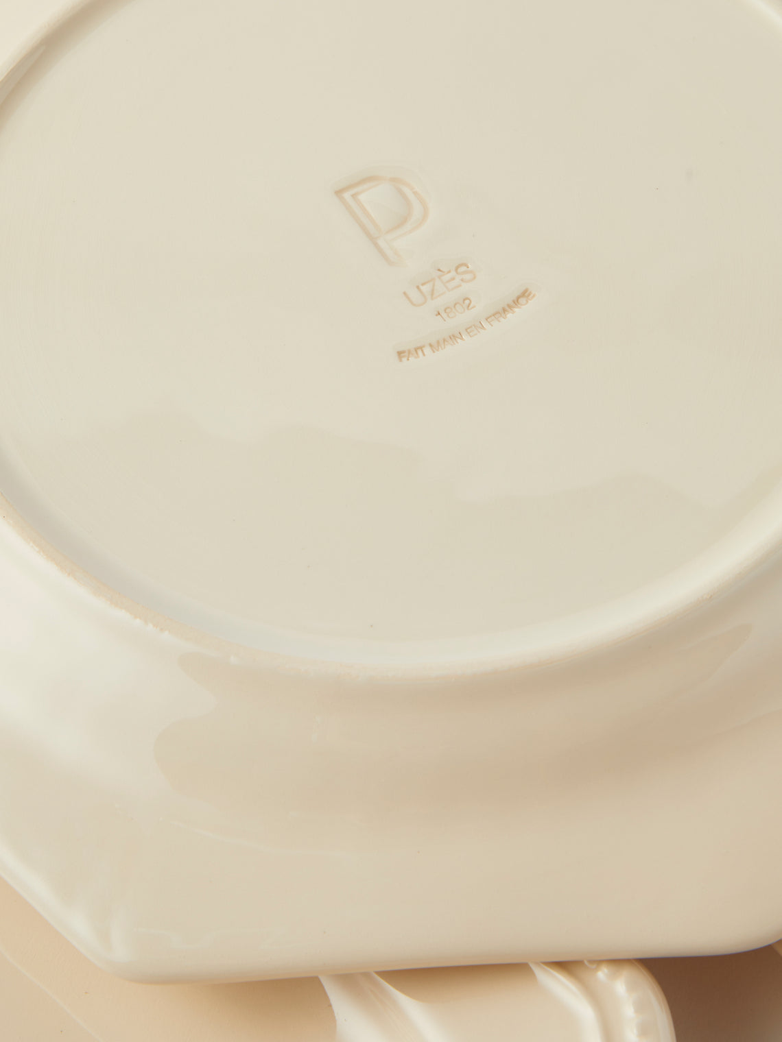 Maison Pichon Uzès - Louis XVI Hand-Glazed Ceramic Dinner Plates – 10in/26cm (Set of 4) - White - ABASK