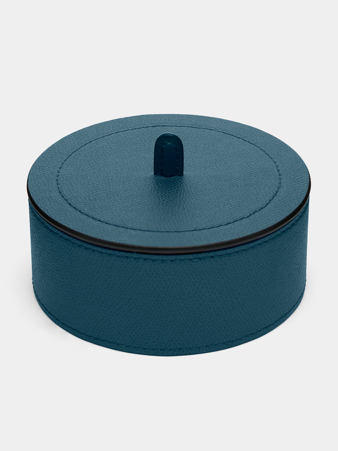 Giobagnara - Harris Leather Medium Trinket Box - Blue - ABASK