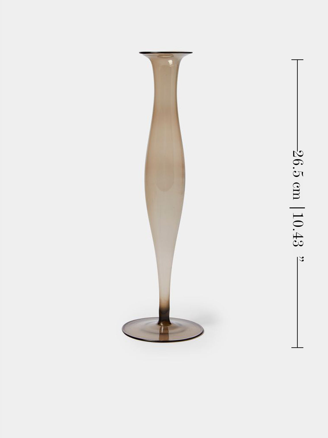 Antique and Vintage - Mid-Century Glass Bud Vases (Set of 6) - Brown - ABASK