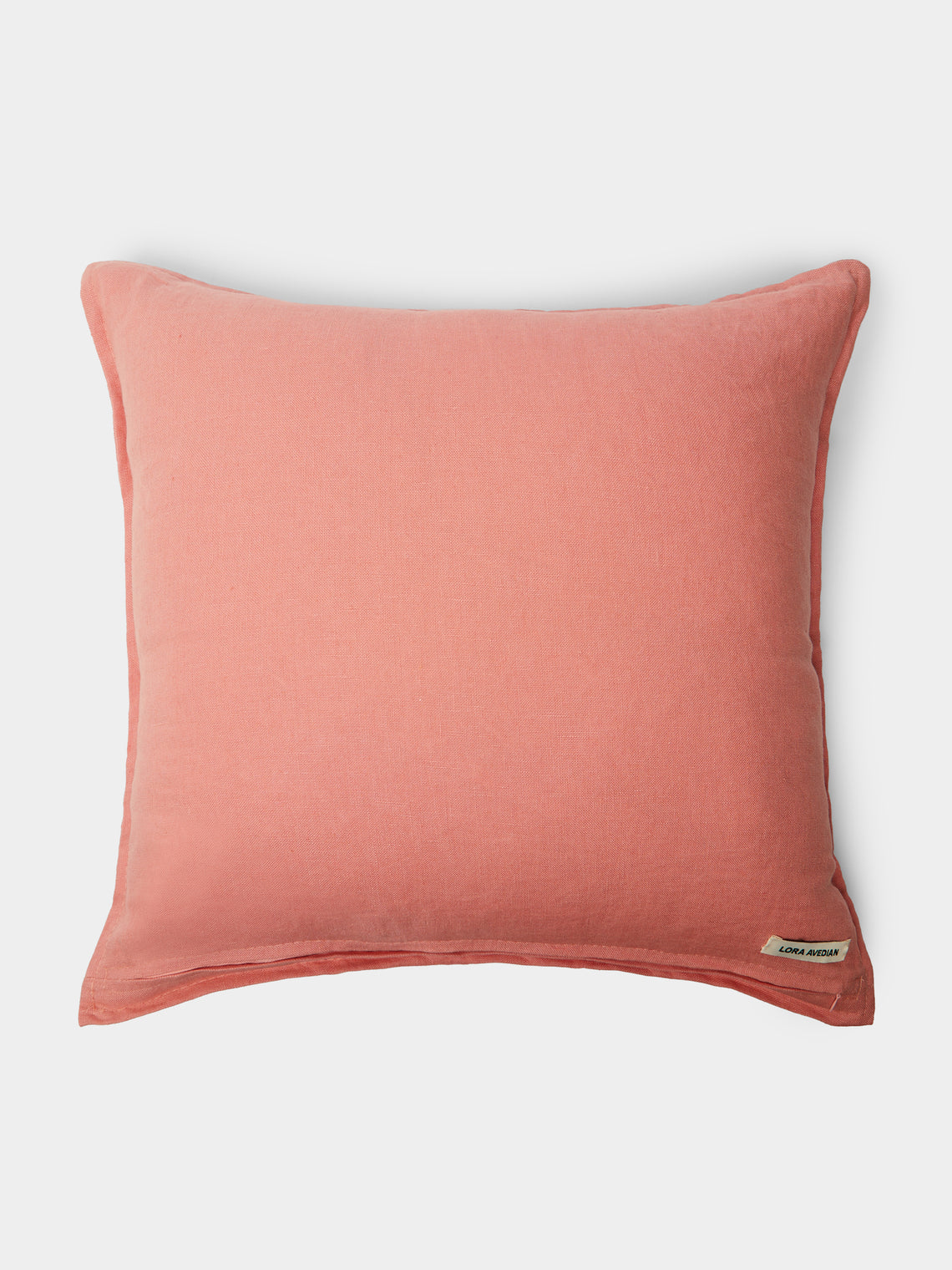 Lora Avedian - Bunch of Flowers Hand-Embroidered Linen Cushion -  - ABASK