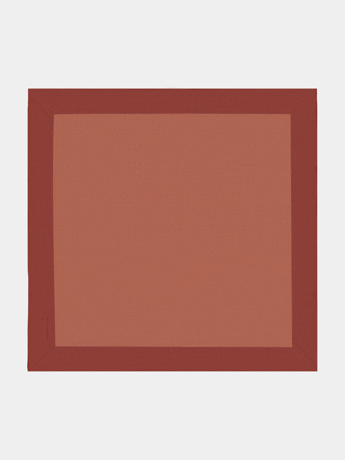 Borgo delle Tovaglie - Bauhaus Linen Large Square Tablecloth - Orange - ABASK