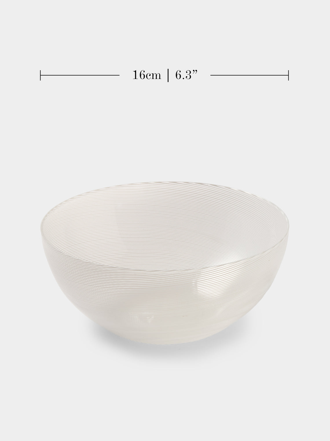 Antique and Vintage - 1960s Venini x Tapio Wirkkala Filigrana Murano Glass Bowl - White - ABASK