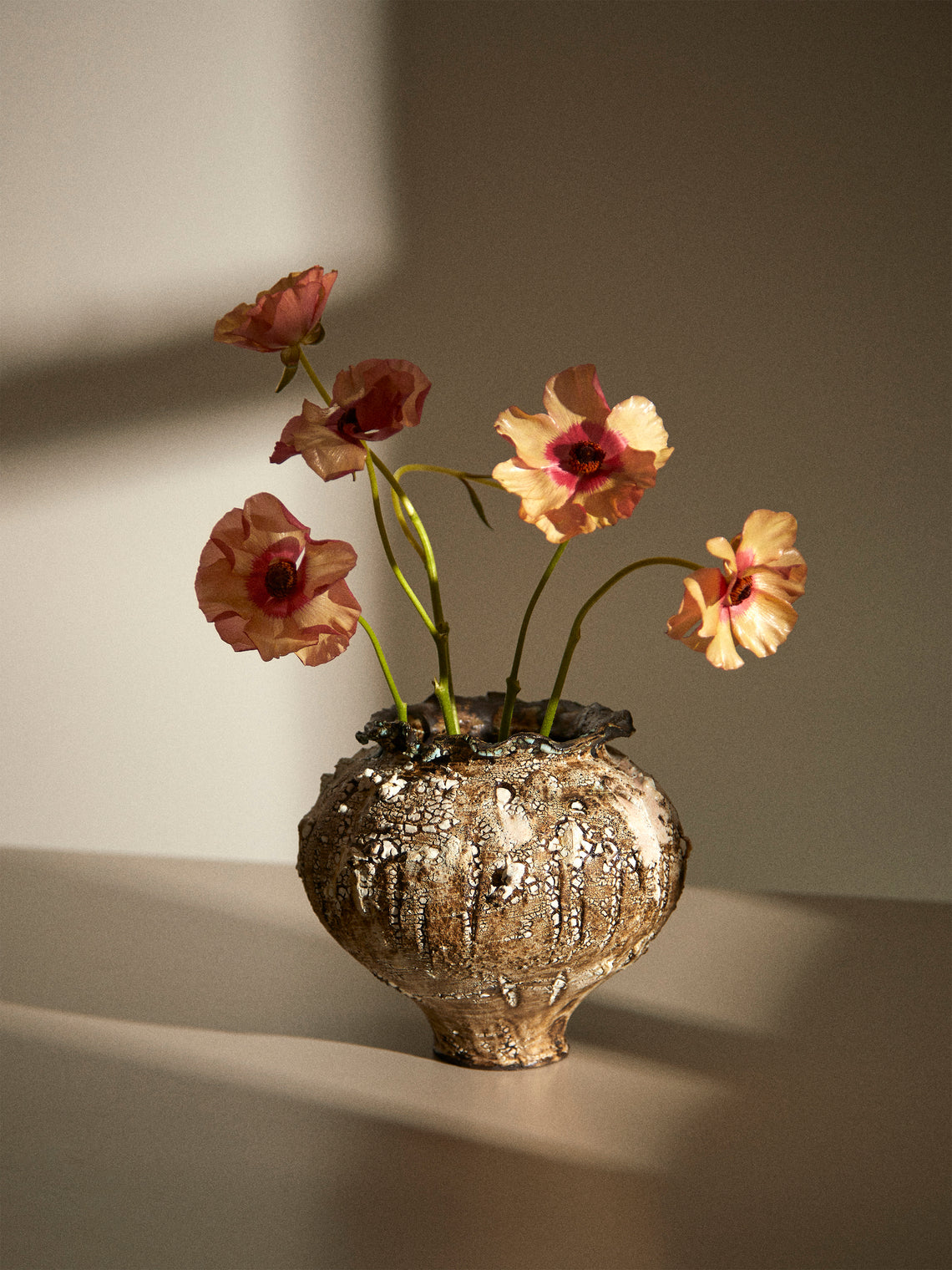 SWAY Ceramics - Poppy III Stoneware Vase - Brown - ABASK