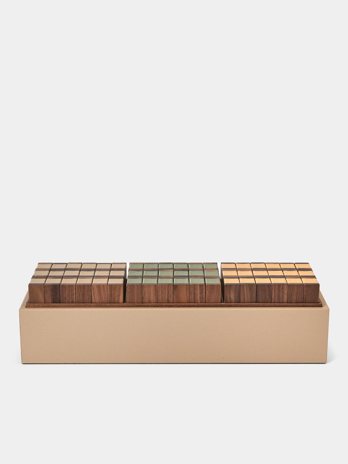 Pinetti - Leather Pisa Tower Set - Beige - ABASK - 