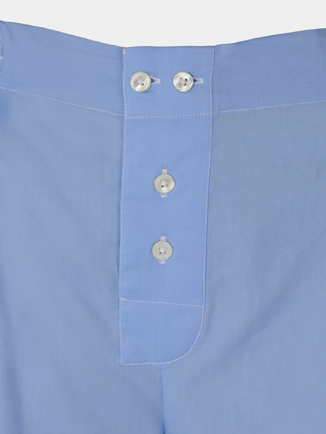 Sebline - Cotton Boxer Shorts | Size: S - Light Blue - ABASK