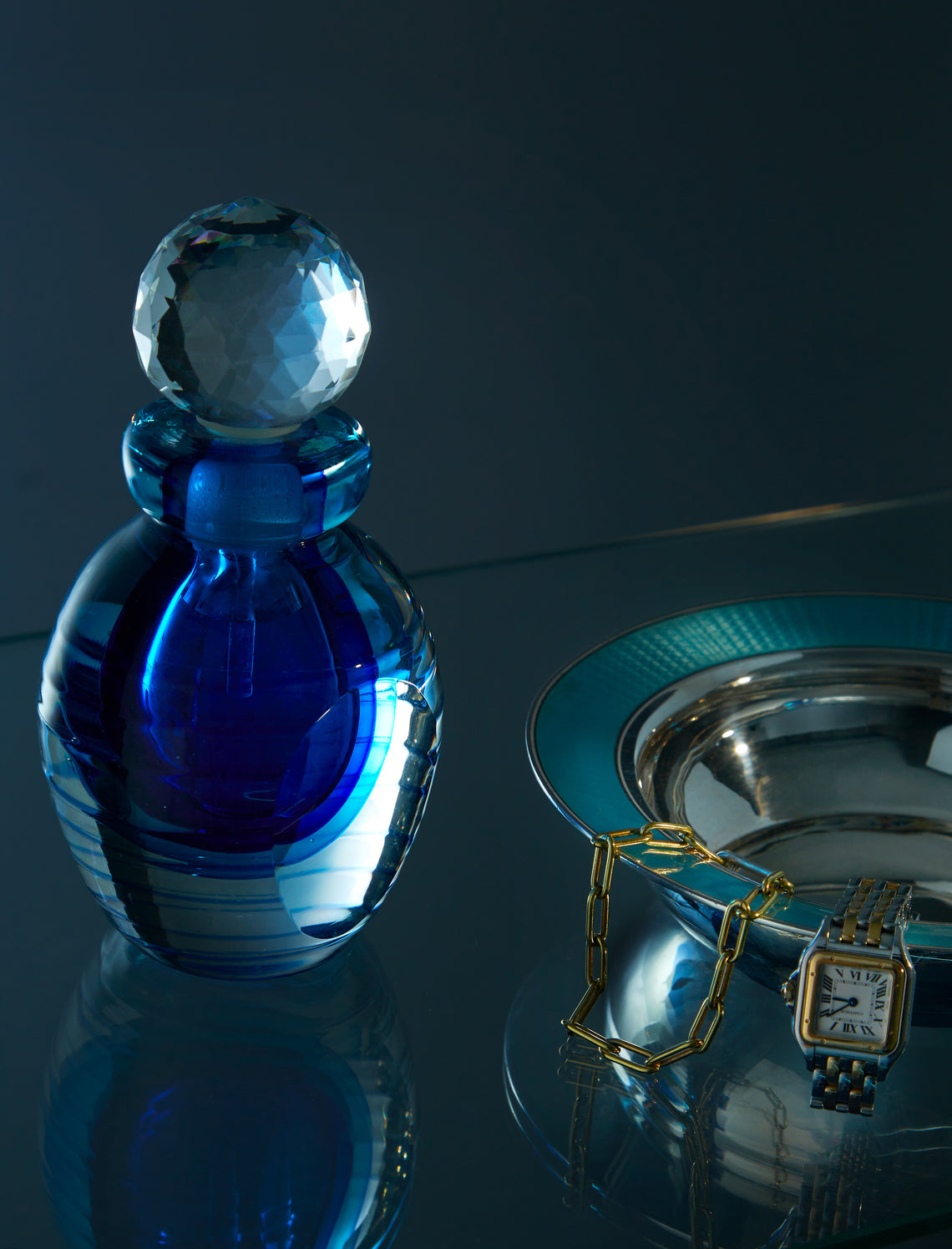 Antique and Vintage - Late 20th Century Sommerso Vetri Murano Perfume Bottle -  - ABASK