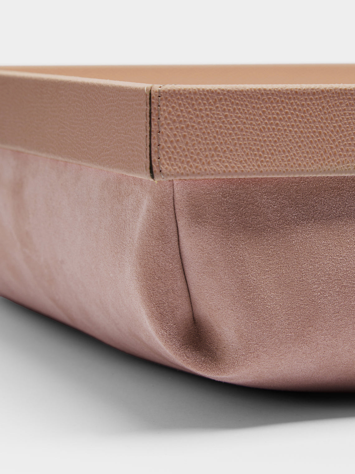 Giobagnara - Teddy Leather Bed Tray - Light pink - ABASK