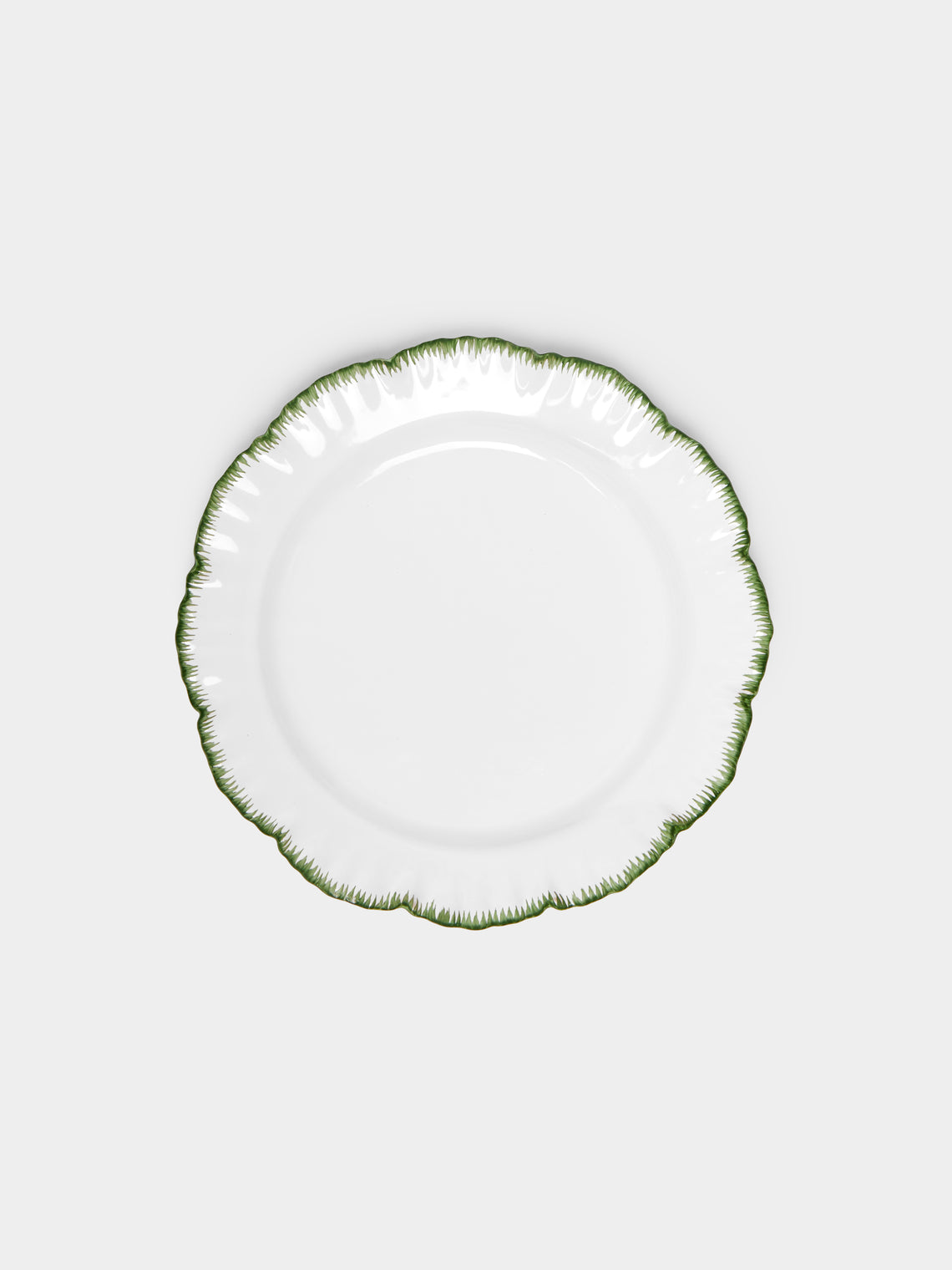 Atelier Soleil - Combed Edge Hand-Painted Ceramic Side Plates (Set of 4) -  - ABASK - 