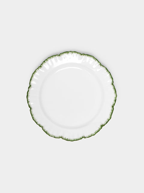 Atelier Soleil - Combed Edge Hand-Painted Ceramic Side Plates (Set of 4) -  - ABASK - 