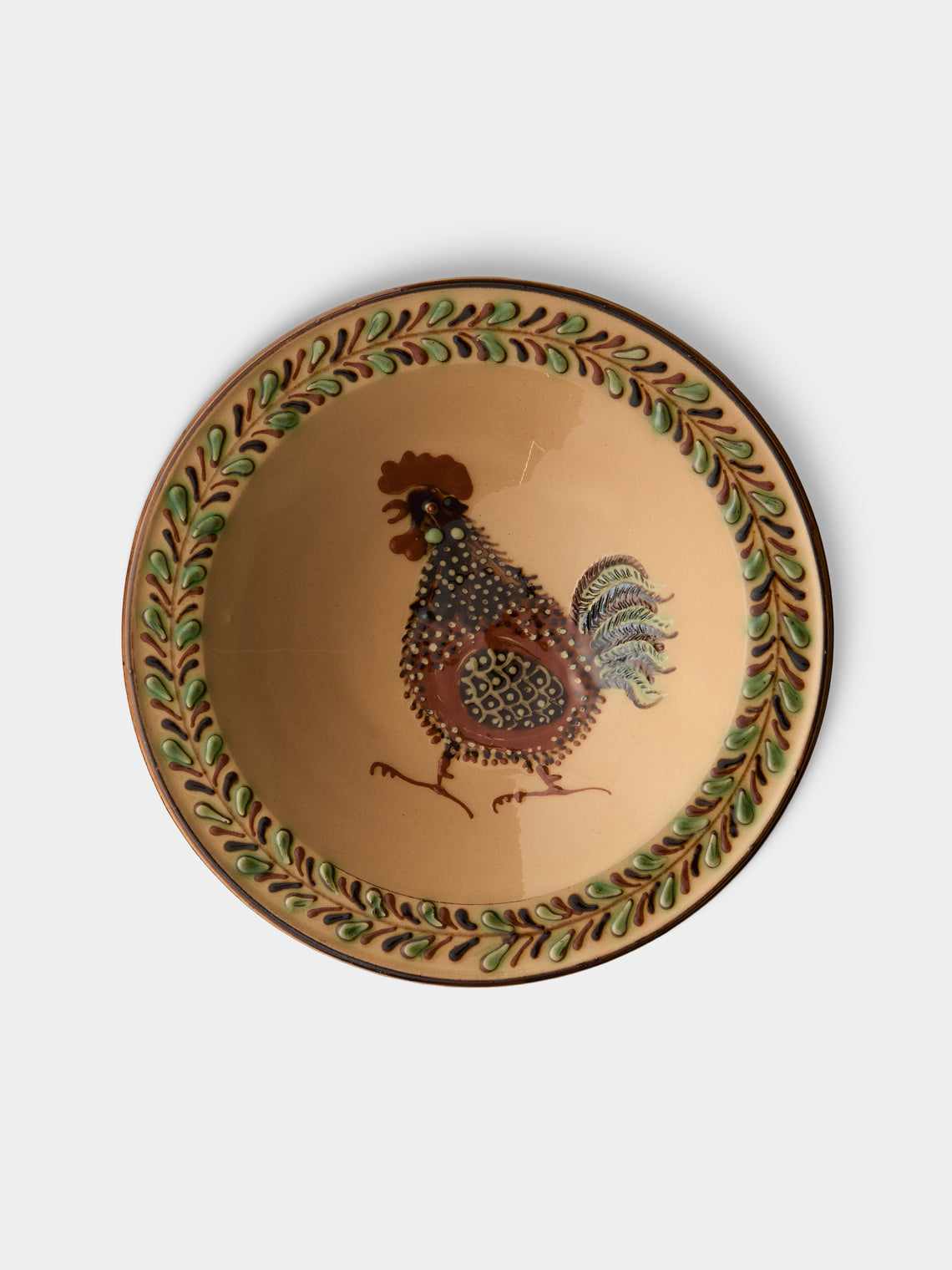 Poterie d’Évires - Animals Hand-Painted Ceramic Breakfast Bowls (Set of 4) - Cream - ABASK