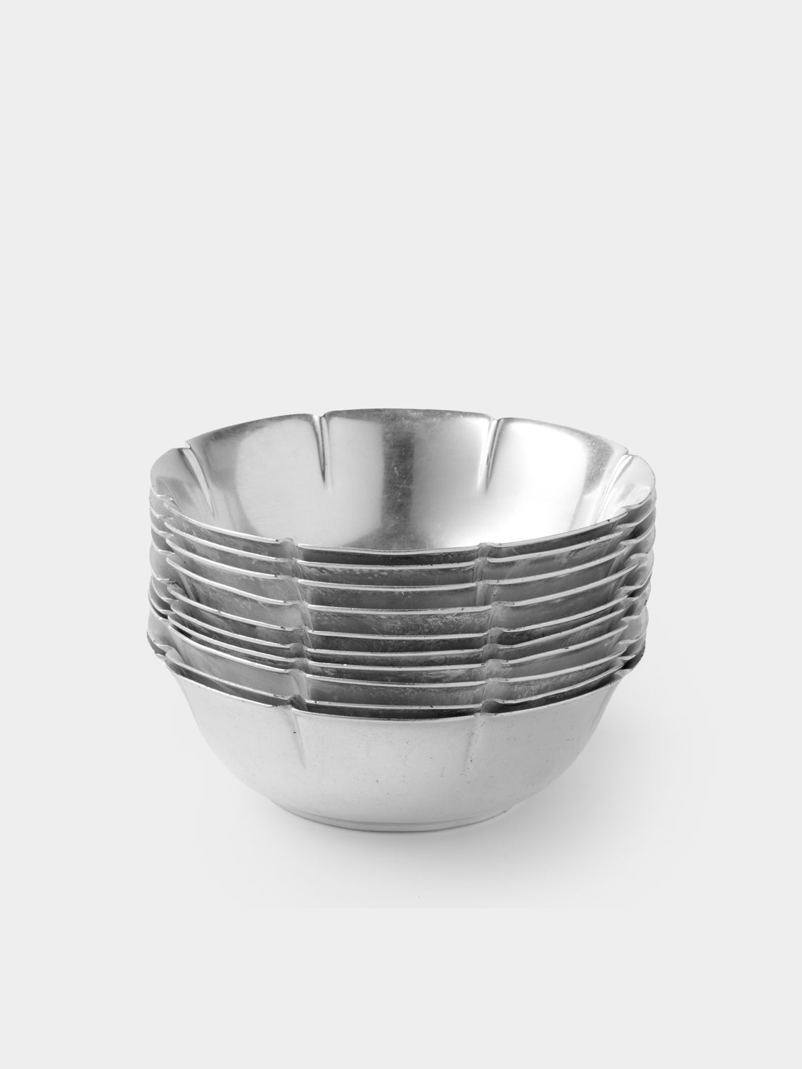 Antique and Vintage - 1935 Gio Ponti for Broggi Silver Plated Dessert Bowls (Set of 10) - Silver - ABASK - 