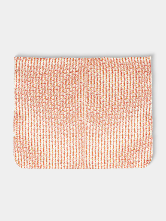 Loretta Caponi - Floral Cotton Eiderdown Quilt (106in/2.7m) - Pink - ABASK - 