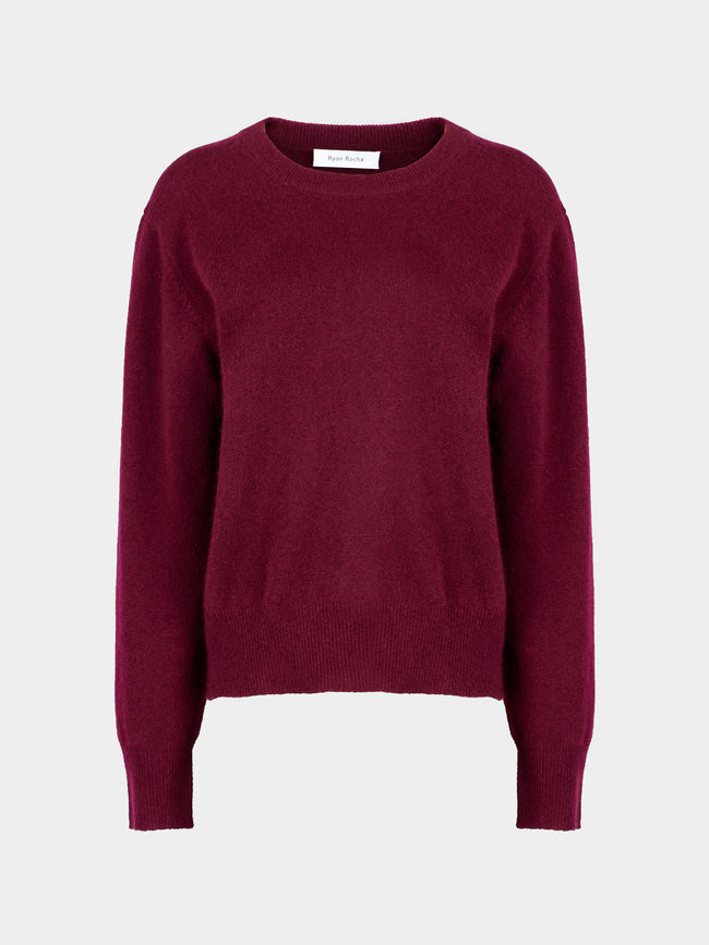 Ryan Roche - Cloud Cashmere and Silk Crew-Neck Sweater | Size: S - Red - ABASK - 