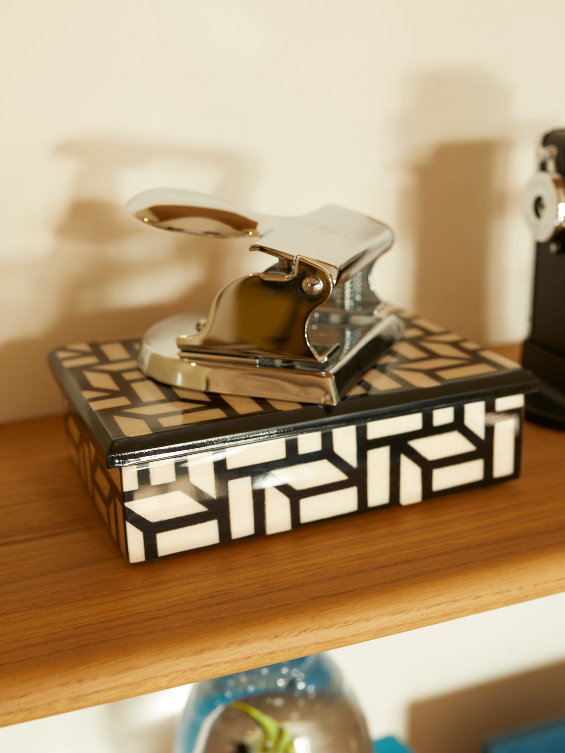 Geometric Wood Inlay Box