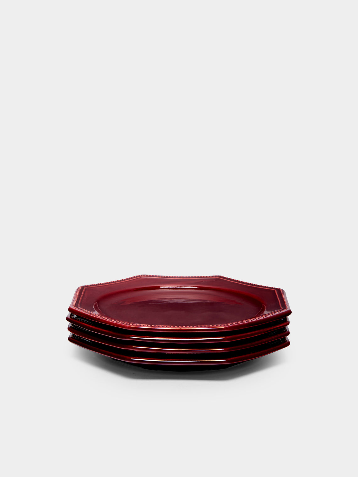 Maison Pichon Uzès - Louis XVI Hand-Glazed Ceramic Side Plates (Set of 4) -  - ABASK