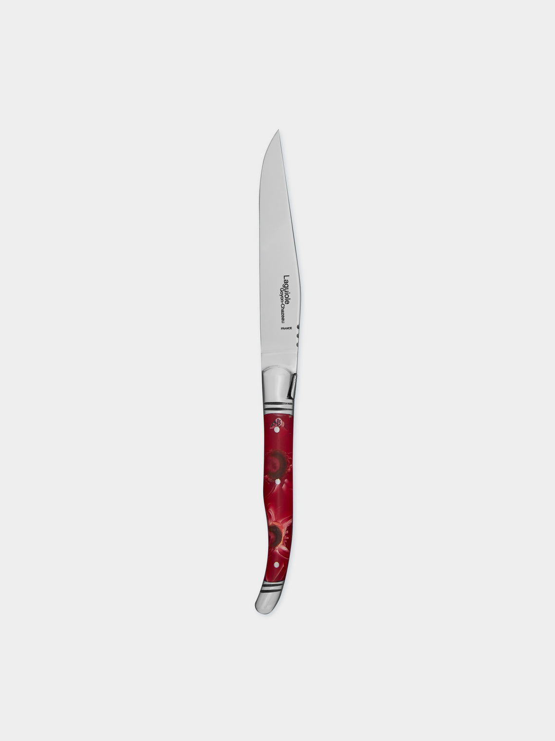 Goyon-Chazeau - Le Thiers Pressed Flowers Resin Steak Knives (Set of 6) -  - ABASK