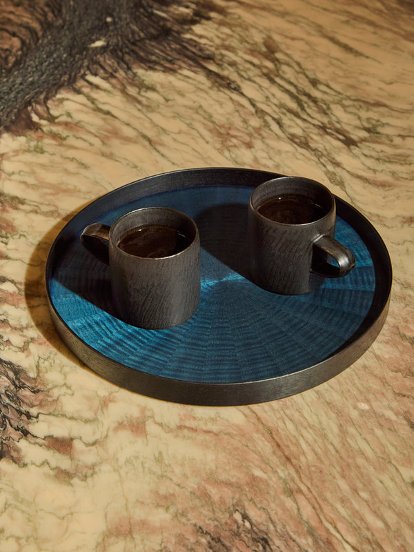 Mori Kougei - Indigo-Dyed Wood Tray -  - ABASK