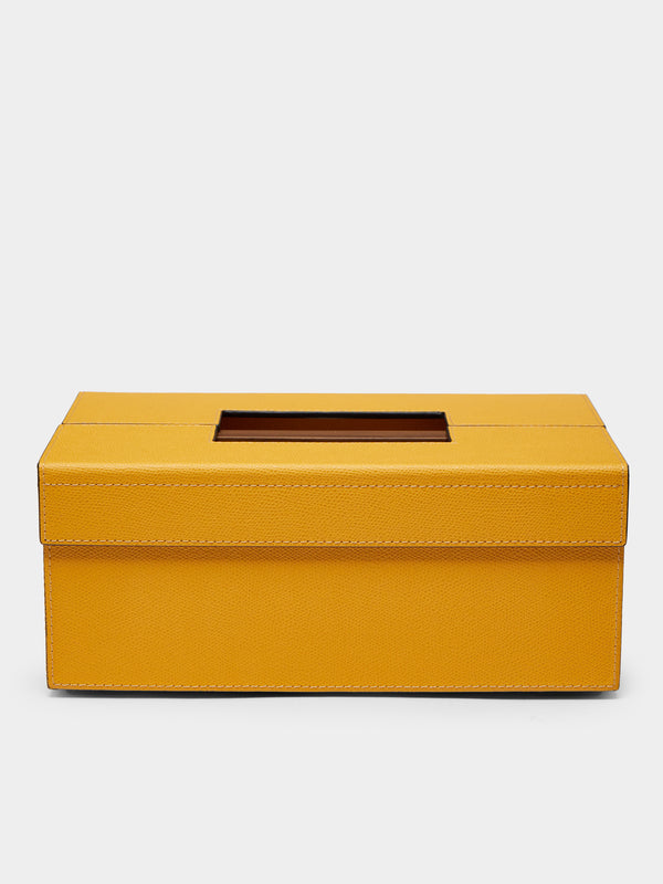 Giobagnara - Leather Outdoor Boules Set - Yellow - ABASK 