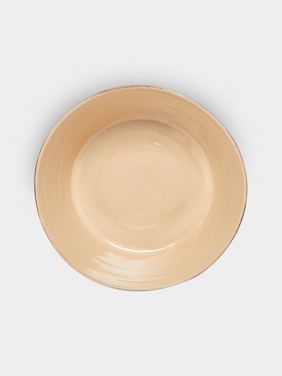 Poterie d’Évires - Flowers Hand-Painted Ceramic Large Handled Serving Bowl -  - ABASK