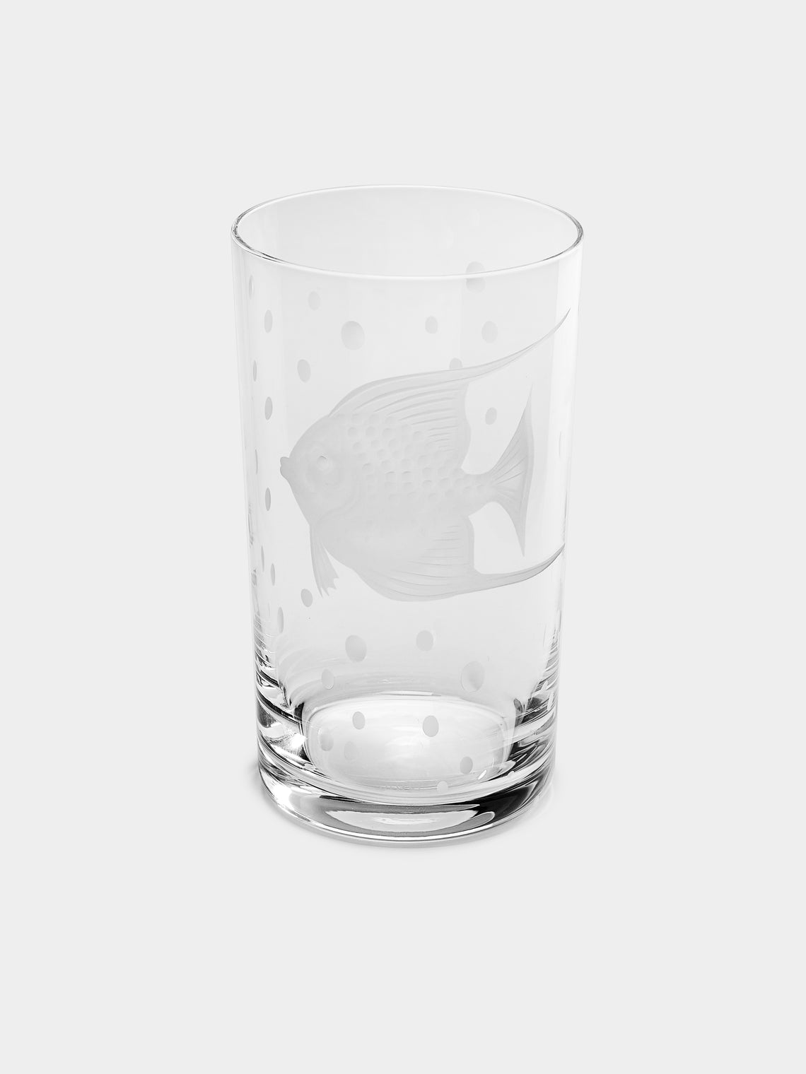 Artel - Sea Life Hand-Engraved Crystal Tall Tumblers (Set of 6) -  - ABASK