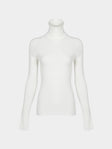 Arch4 - Izzy Baby Goat Cashmere Rollneck Top | Size: S - Cream - ABASK - 