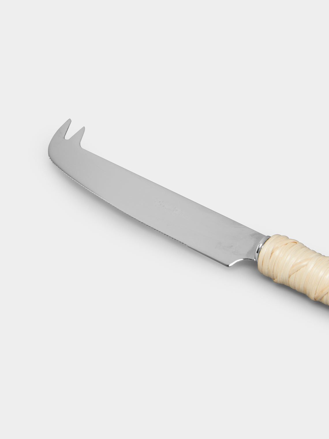 Mila Maurizi - Handwoven Wicker and Horn Cheese Knife -  - ABASK