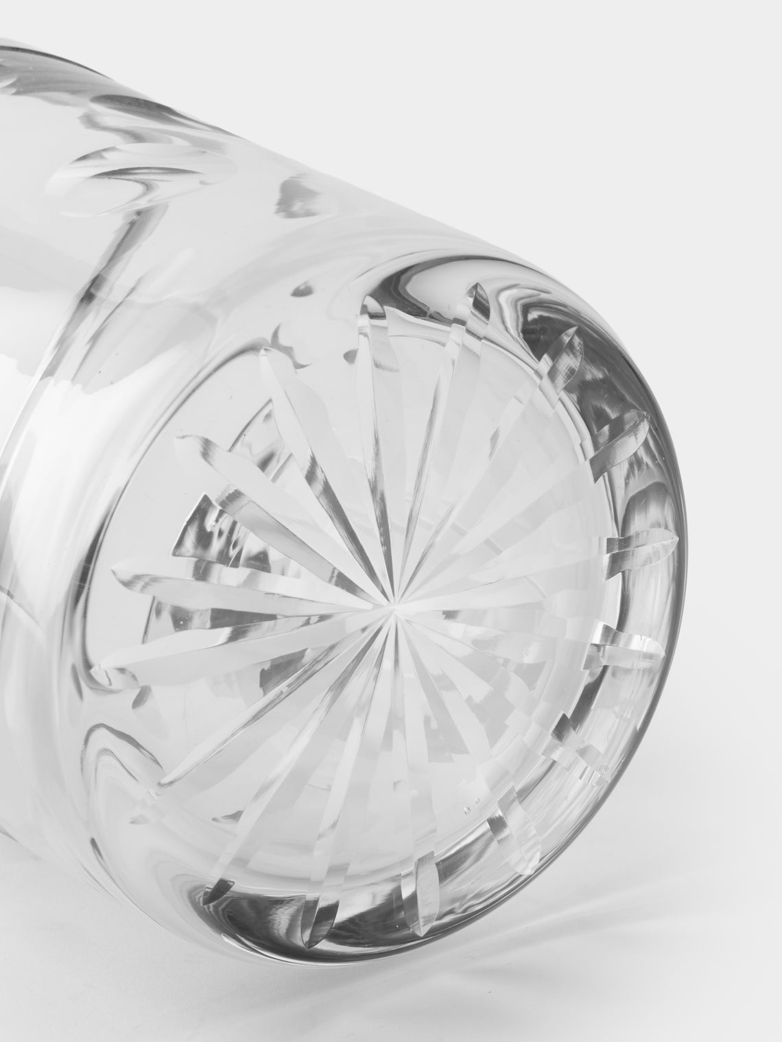 Antique and Vintage - 1935 Art Deco Crystal Ice Bucket - Clear - ABASK