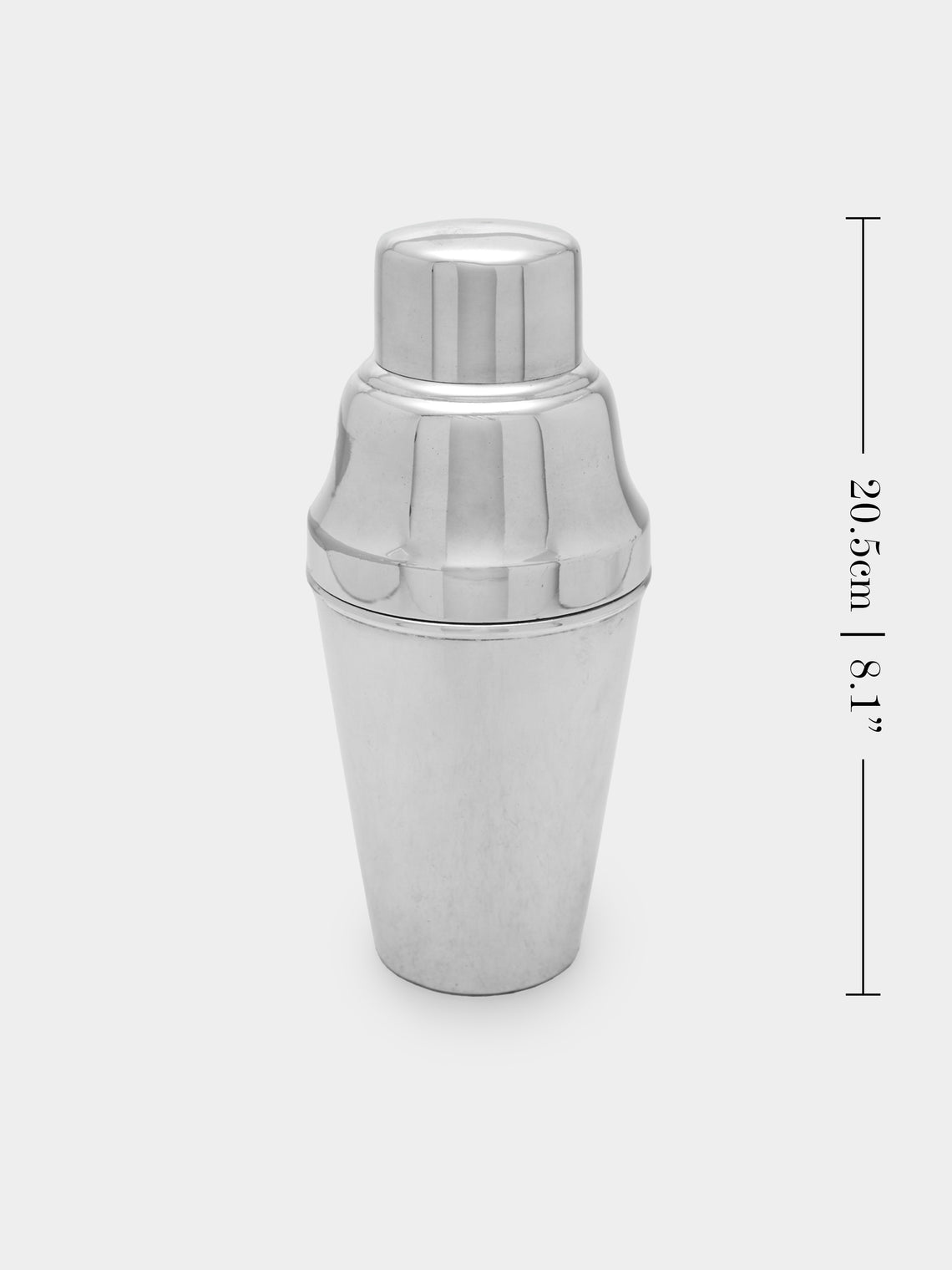 Antique and Vintage - 1950s English Silver-Plated Cocktail Shaker -  - ABASK