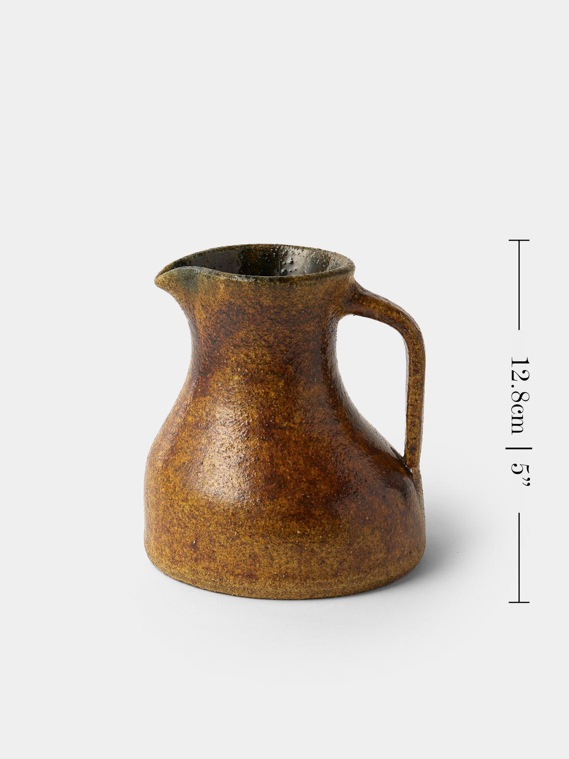 Antique and Vintage - Mid-Century Accolay Ceramic Jug - Brown - ABASK