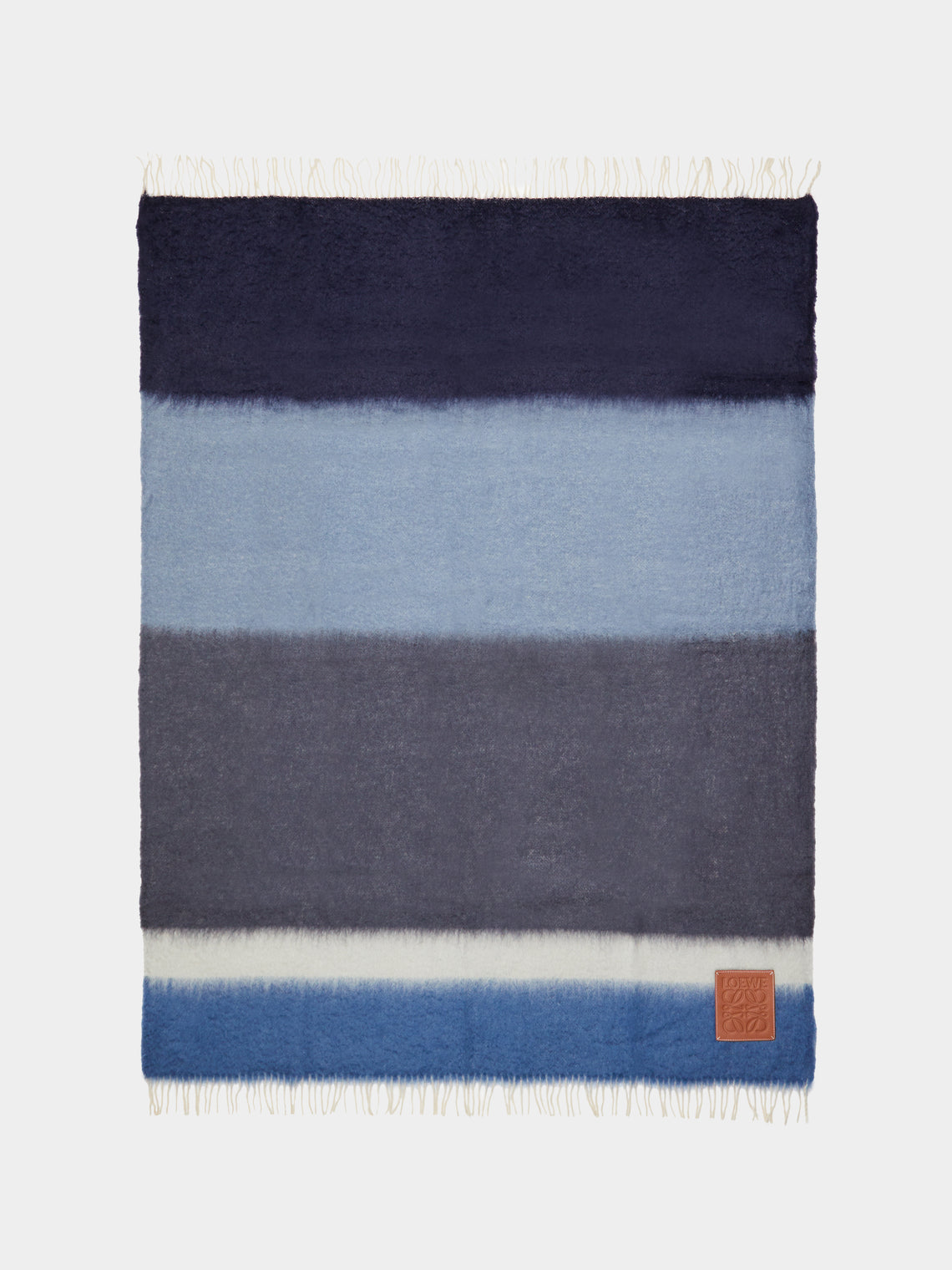 Loewe Home - Wool and Linen Striped Blanket -  - ABASK