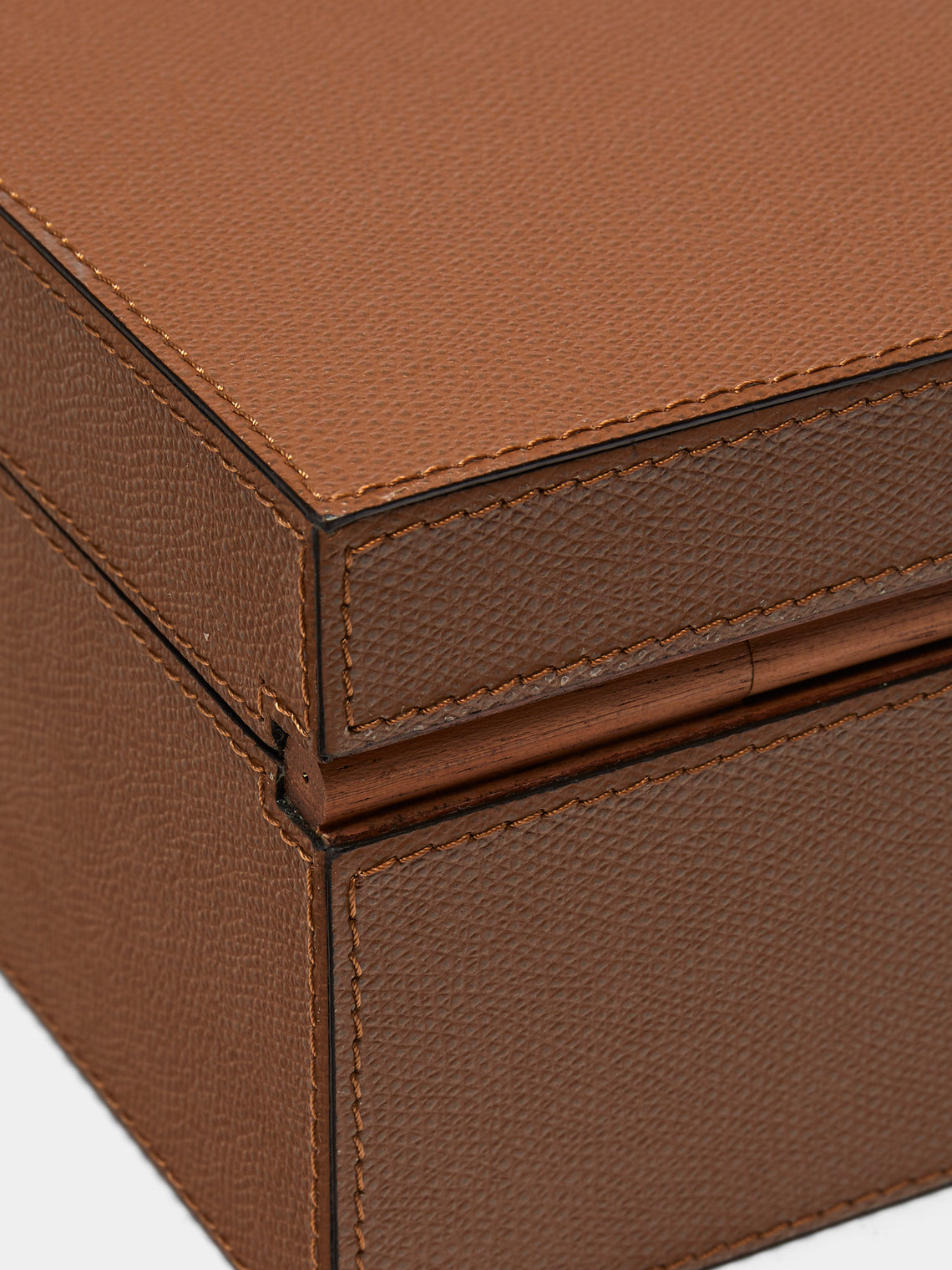 Giobagnara - Leather Large Tea Box - Brown - ABASK
