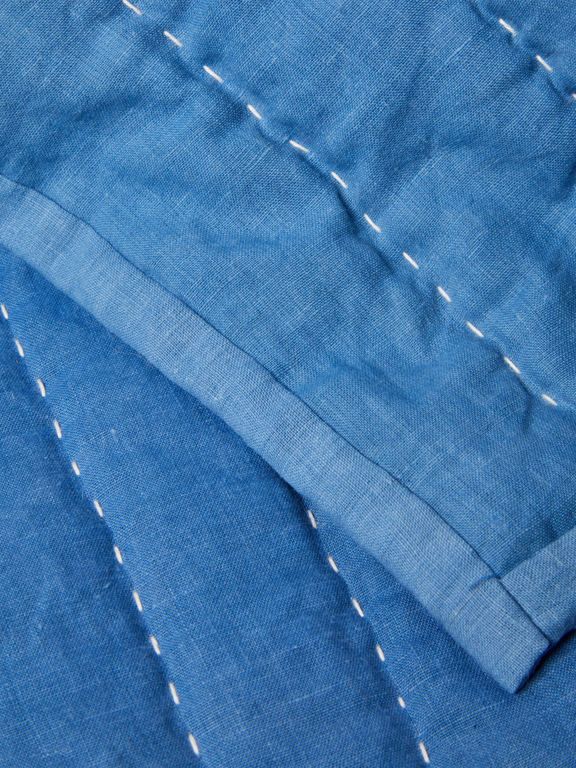 Tuck It In - Hand-Embroidered Linen Quilt -  - ABASK
