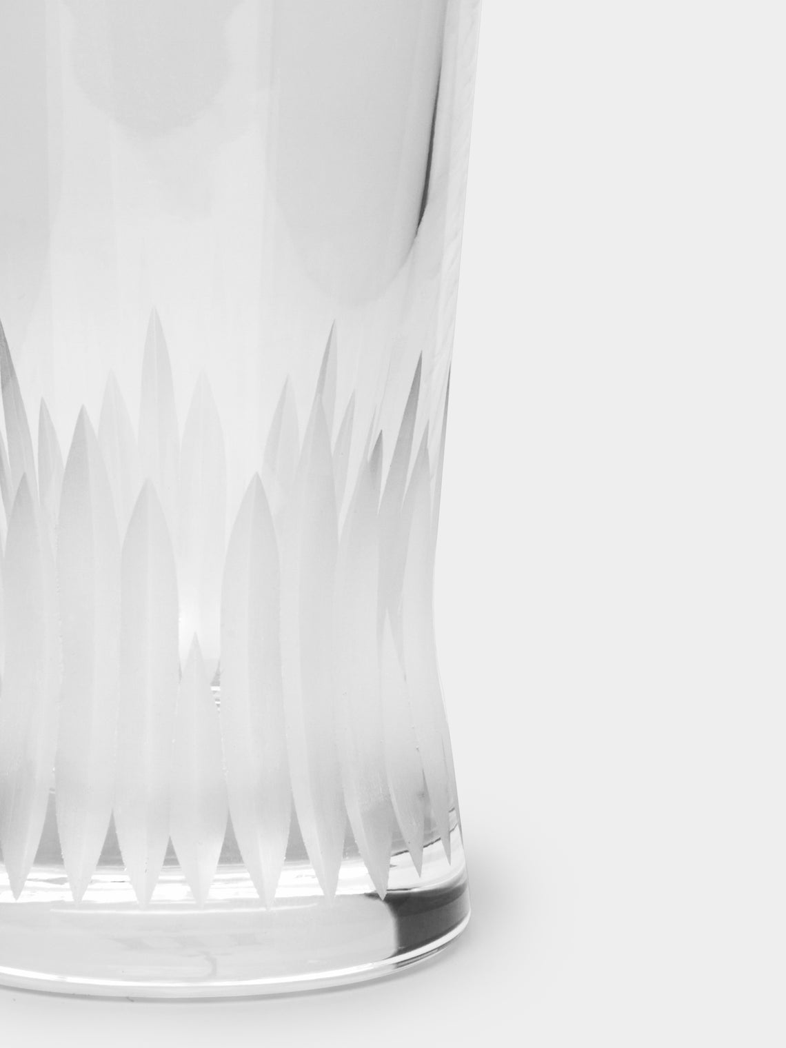 J. Hill's Standard - Martino Gamper Furrow Cut Crystal Tumbler (Set of 2) - Clear - ABASK