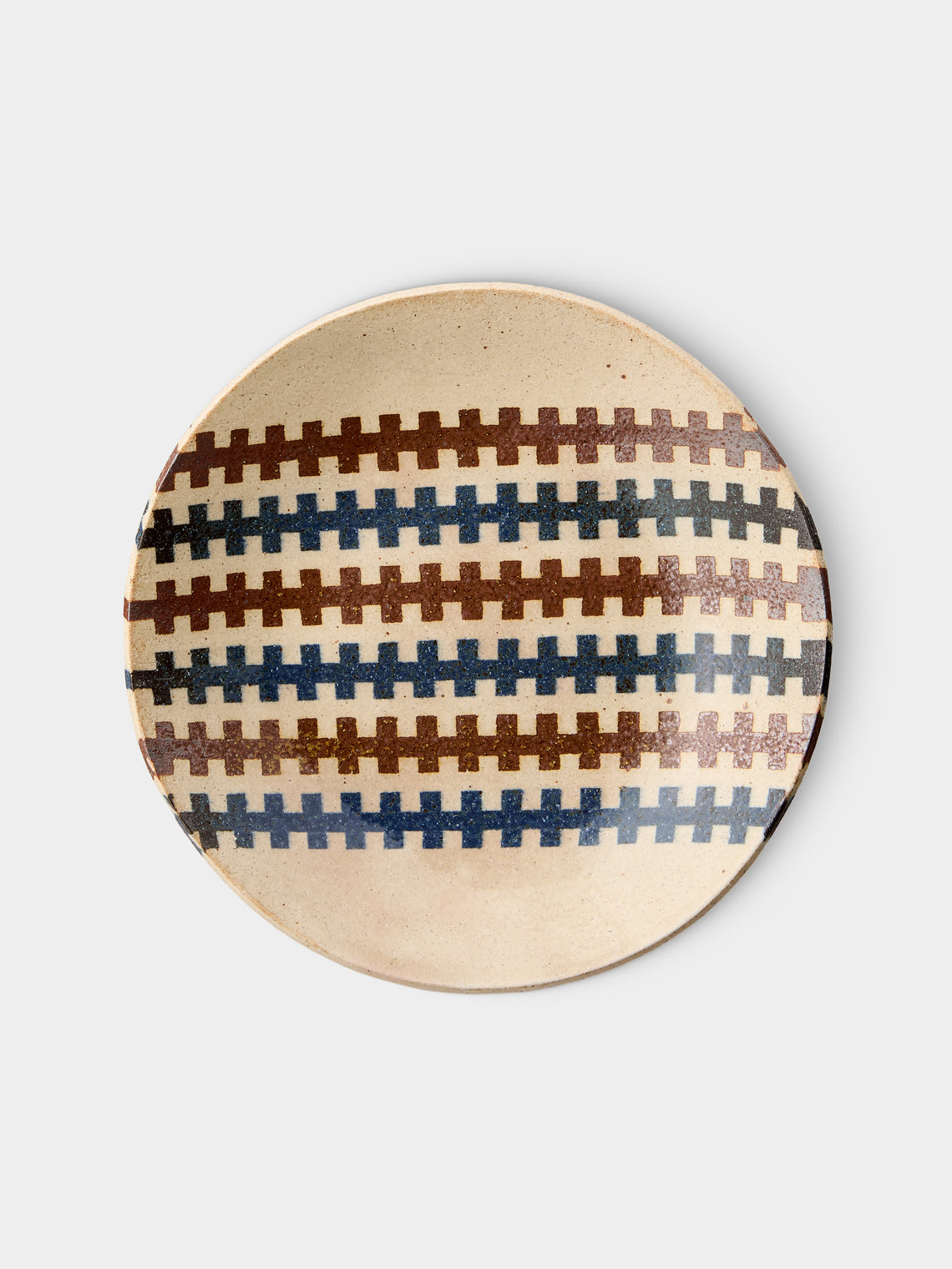 Makidani-gama - No. 1 Nerikomi Ceramic Plates – 8in/21cm (Set of 6) - Multiple - ABASK