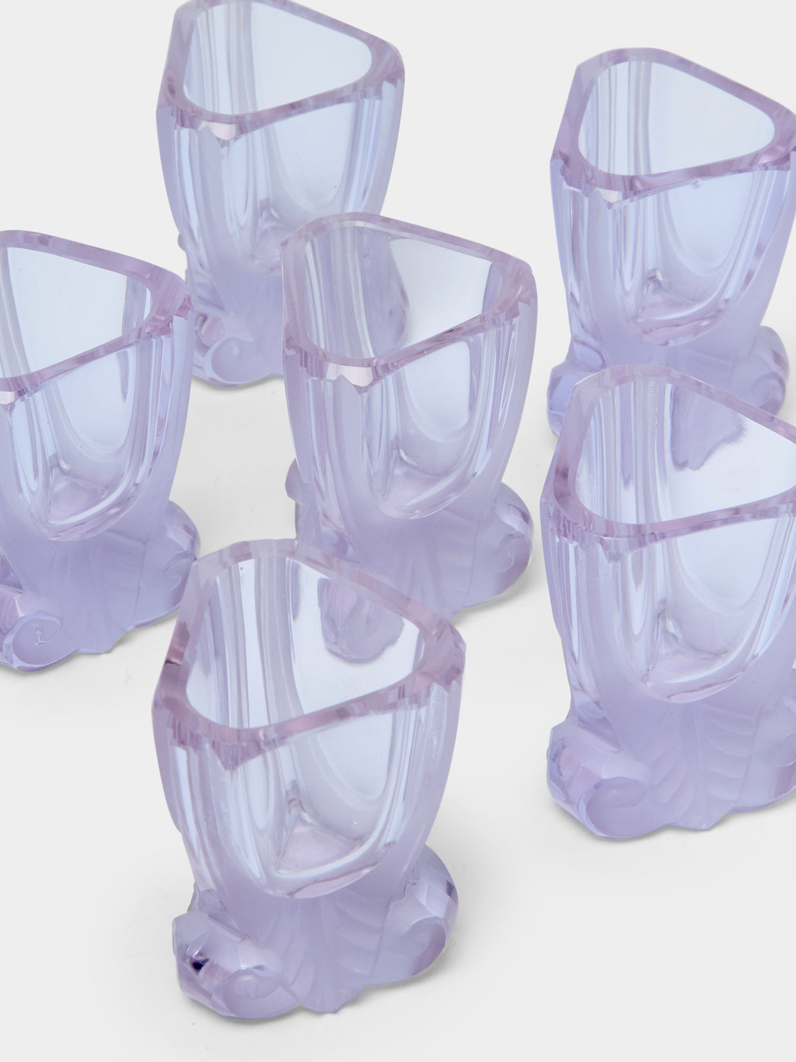 Antique and Vintage - 1930s Alexandrite Crystal Decanter with Shot Glasses (Set of 7) -  - ABASK