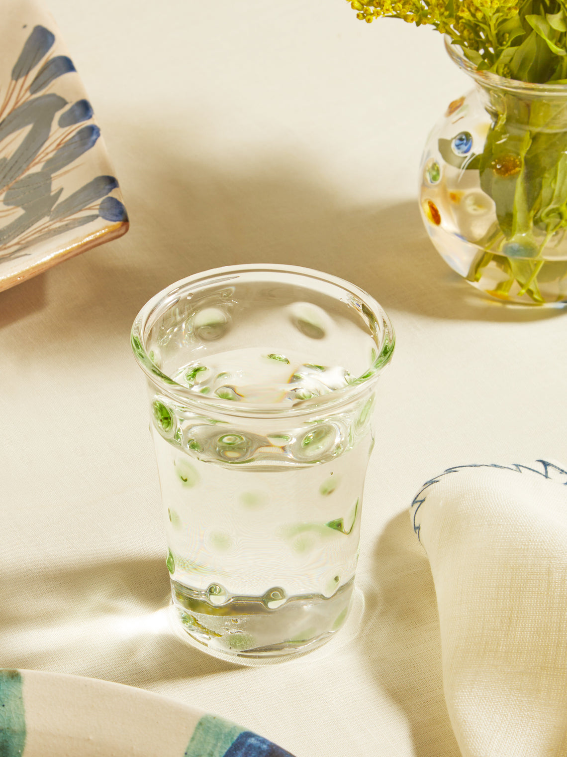 Anut - Dotty Hand-Blown Glass Tumblers (Set of 6) -  - ABASK