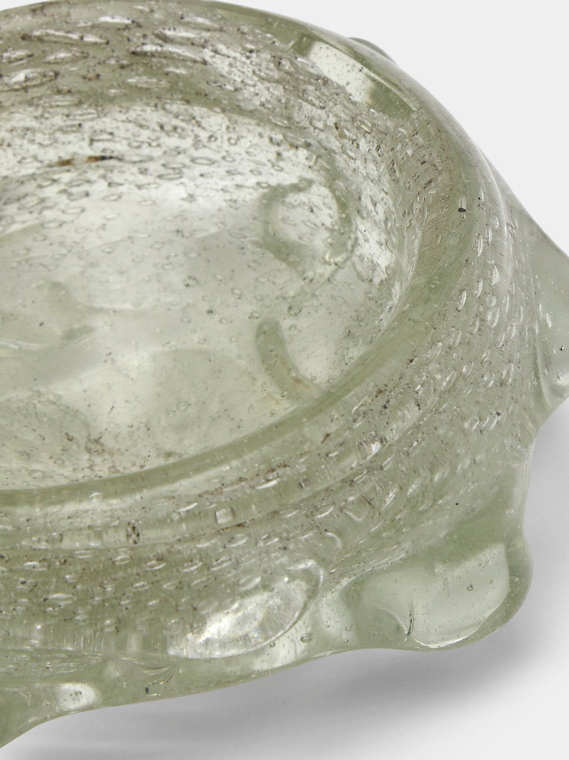 Antique and Vintage - 1960s Murano Glass Ashtray - Green - ABASK